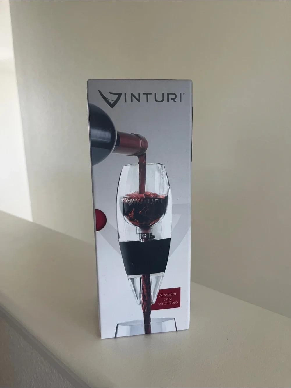 Vinturi Wine Aerator - Clear with Black Accent